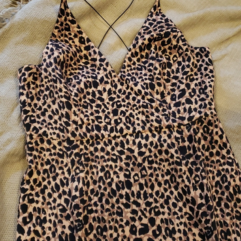 Topshop Leopard Print Midi body sculpting date night Dress